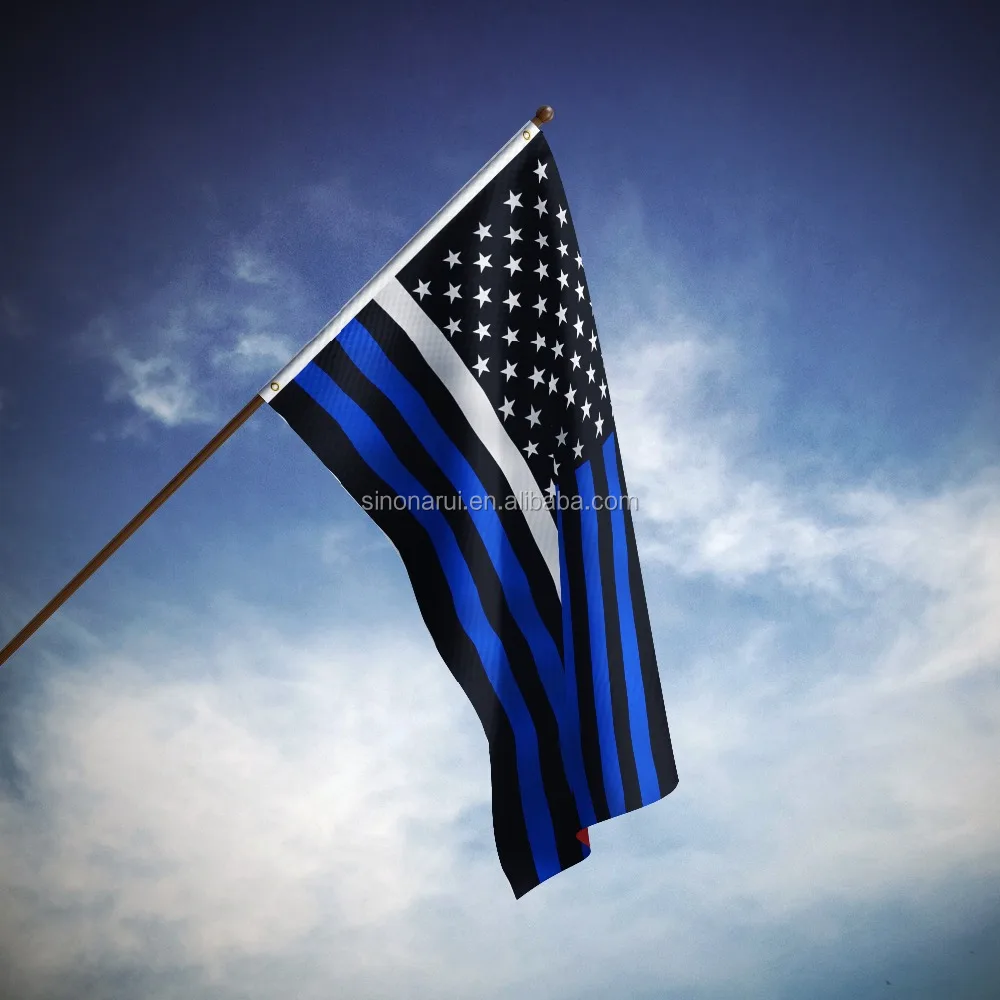 Wholesales Best Selling Products custom flags 3x5 Foot Thin White Line USA Flag