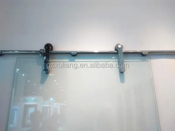 
304 Steal Frameless Glass Door/12mm Glass Stainless Steel Sliding Door 