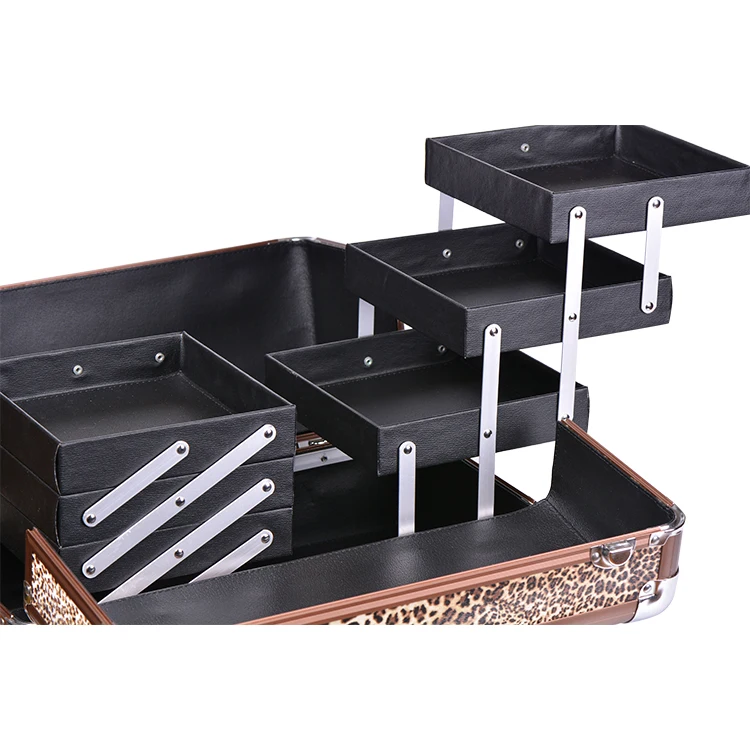 OEM/ODM Make up Organizer, Professional Tool Box for Fashion Stylist, Wholesale Mac Makeup Train Cases Bags