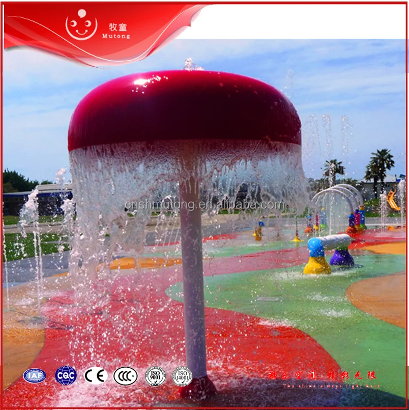 Water Park Toys Fiberglass Rain Mushroom Water Spray Mushroom Equipment