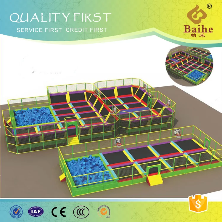 Hot Sale Indoor Playground Trampoline Park with Trampoline Outdoor Jumping Children and Adults Indoor Play