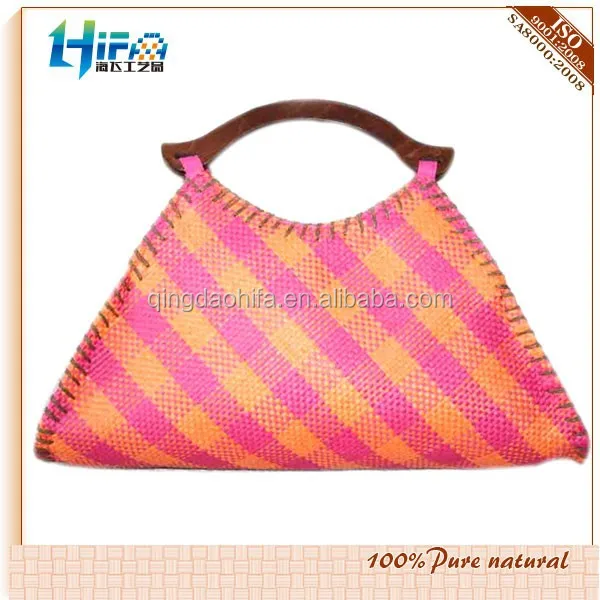 HIFA Paper Straw Handbag Embroidery Tote Bag