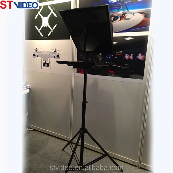 On-camera type or Self-stand type broadcasting studio teleprompter