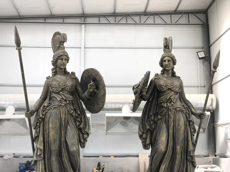 Giant famous Greek lady sculpture fiberglass Athena statue for garden