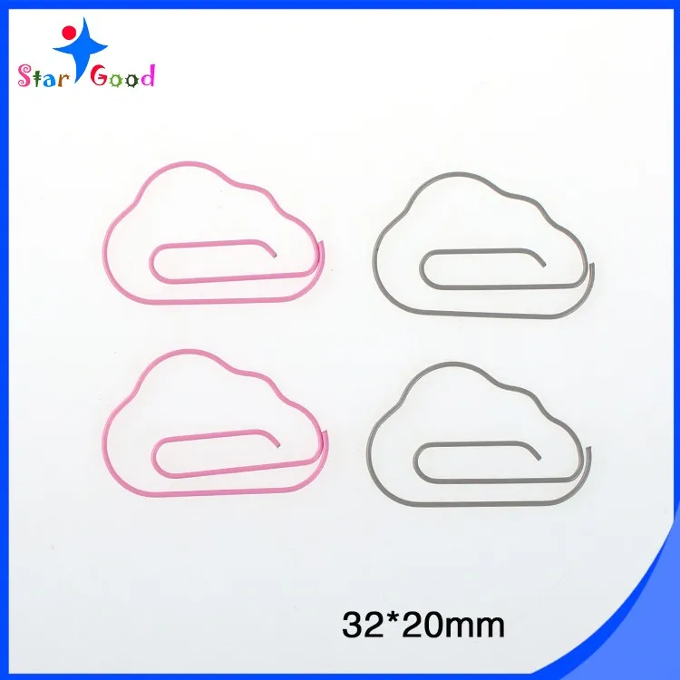 Stargood office use color coated cloud paper clips