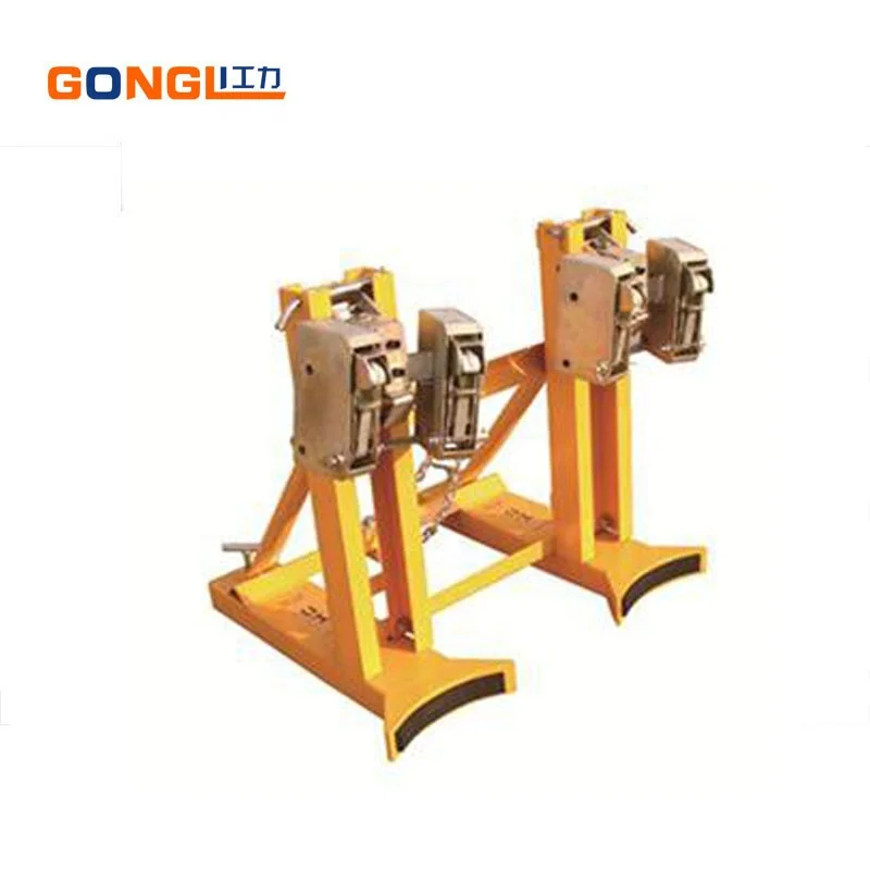 
GL-0007 Hydraulic Double Drum Barrel Lift Handling Forklift Drum Lifter Handling Drum Gripper 