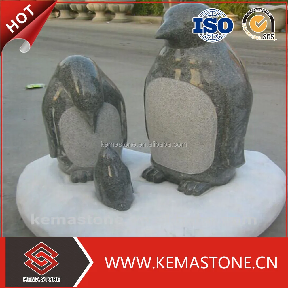 
garden natural granite stone penguin sculpture  (60037836578)