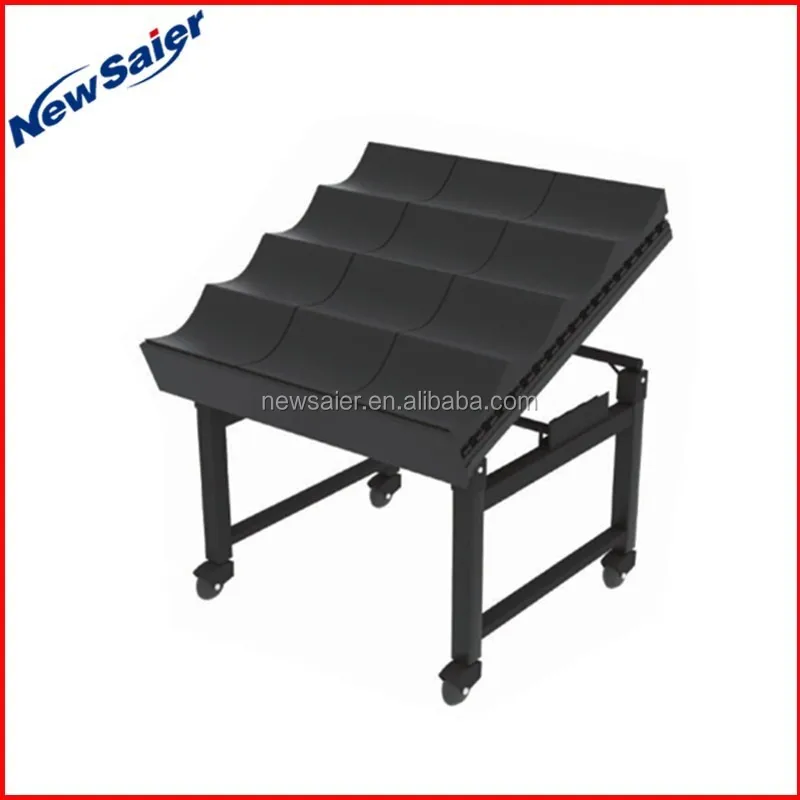 Manufacture of banana display shelf riser for supermarket or fruit store display with adjust angle