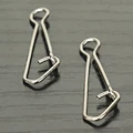 50pcs bag Bearing Fishing QL Swivels Rolling Rings Interlock Hook Lure Fishhook Snap Swivels Connector Tackle