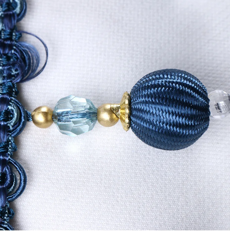 Wholesale 100% Polyester Beaded fringe For Curtain