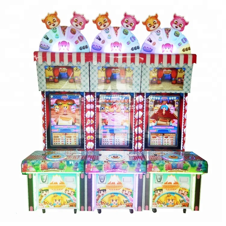 Вкусная еда и изысканной гостевой дети монетами лотерея машина бинго для продажи