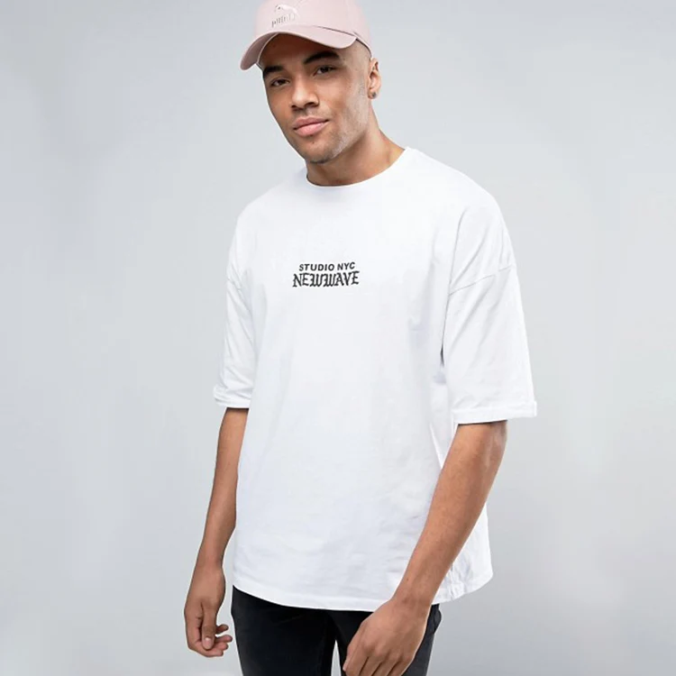 Уличная одежда для скейтборда, 100% хлопок, шелкографическая печать, Мужская Уличная одежда, модная белая дешевая футболка на заказ