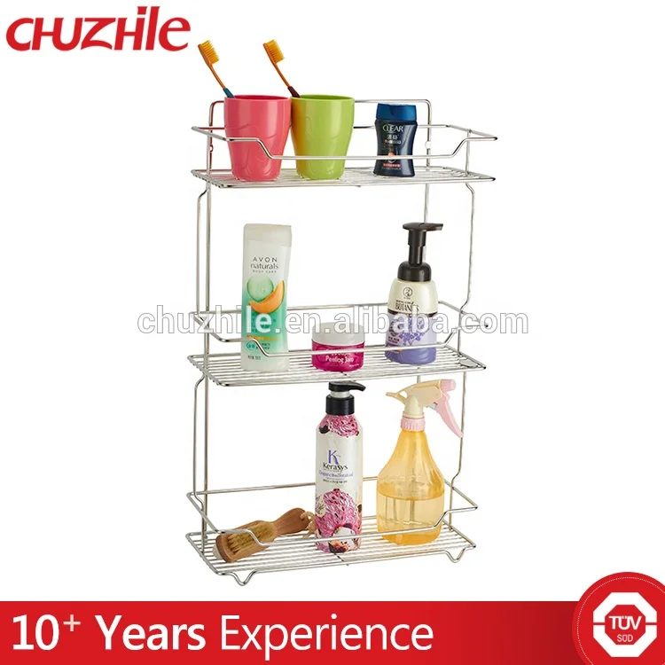 Fashionable Corner Shower Caddy, Stainless Steel Bathroom Shelf, Bathroom Rack