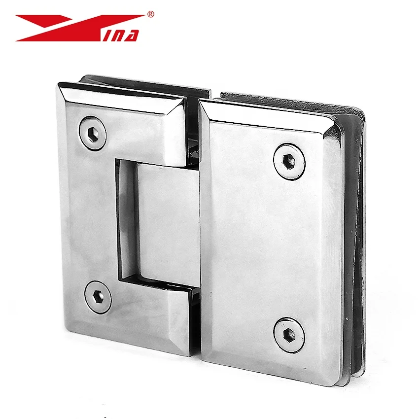 8-12mm glass to glass shower door hinge 304 Stainless Steel 304 Shower Door Pivot180 degree locking hinge
