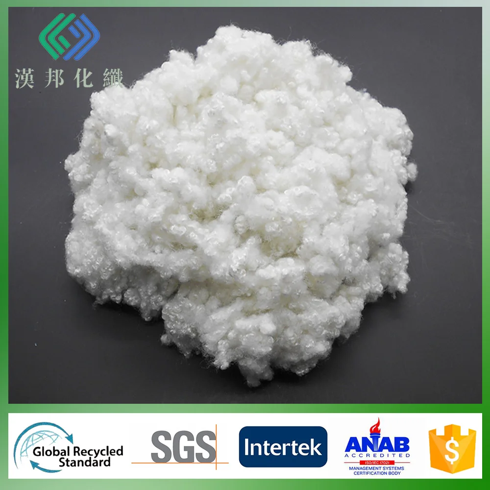 
polyester staple fiber for padding poly fill cotton polyfill flame retardant polyester fiber 