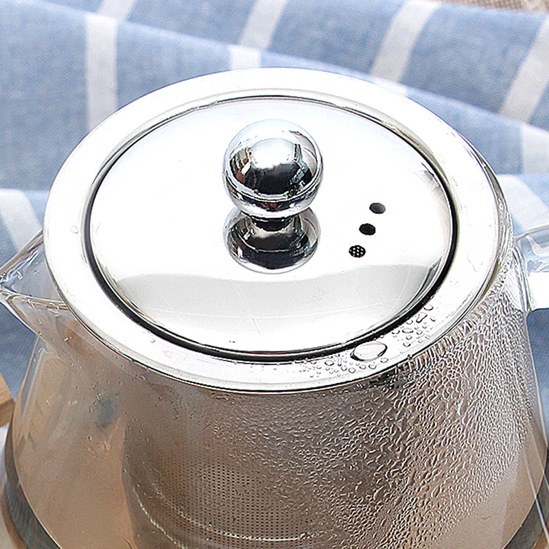 2021 HOT SALES hand made heat resistant borosilicate glass teapot glass tea set glass pot