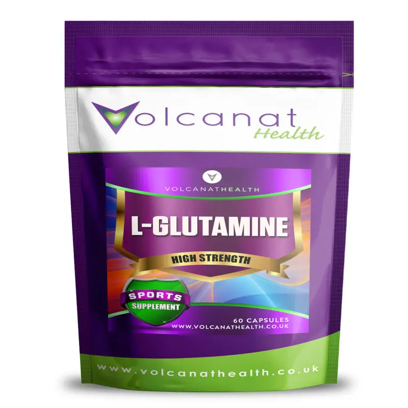 
L-глютамин 850 мг спортивный тренажерный зал пищевая добавка таблетки Volcanat здоровье Премиум упаковка фольги 