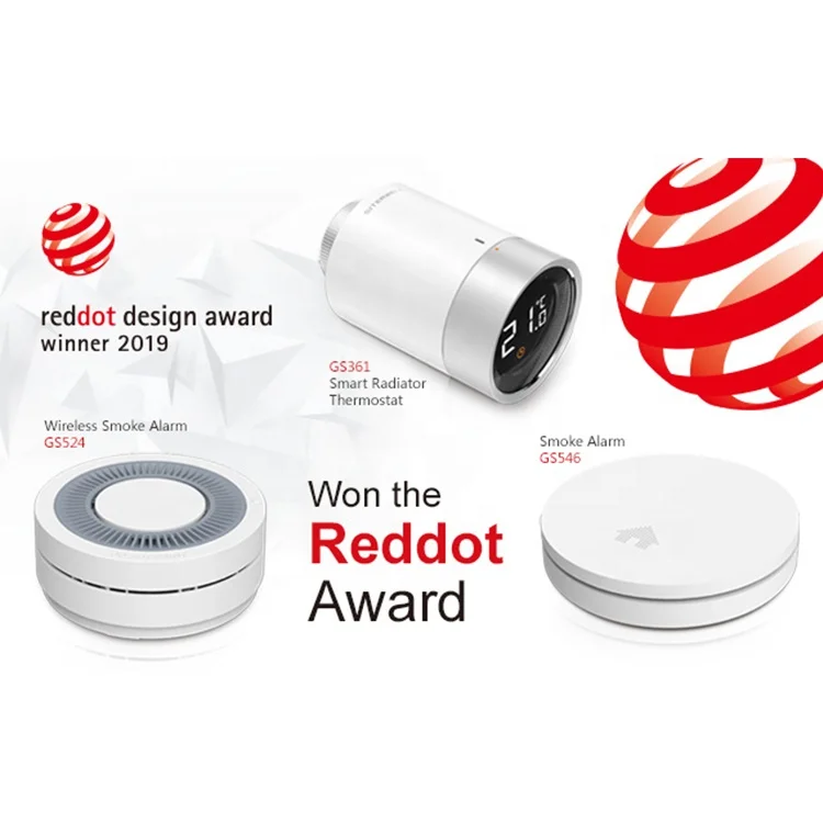 
Manufacture INTERTEK Reddot design award NB-IoT wireless smoke alarm detector 