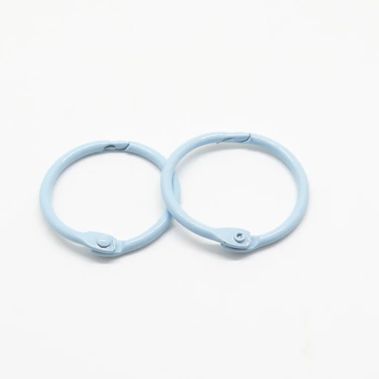 Металлическое цветное круглое кольцо для связывания книг и карт