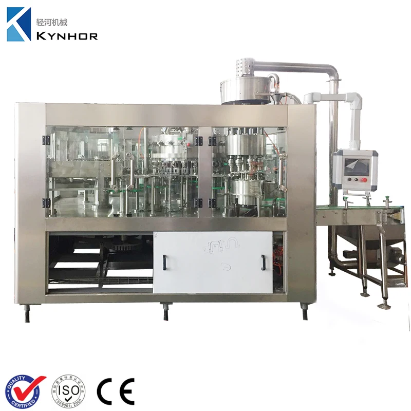 Small 3 in 1Carbonated Soft Beverage Drink Water Bottling Machine