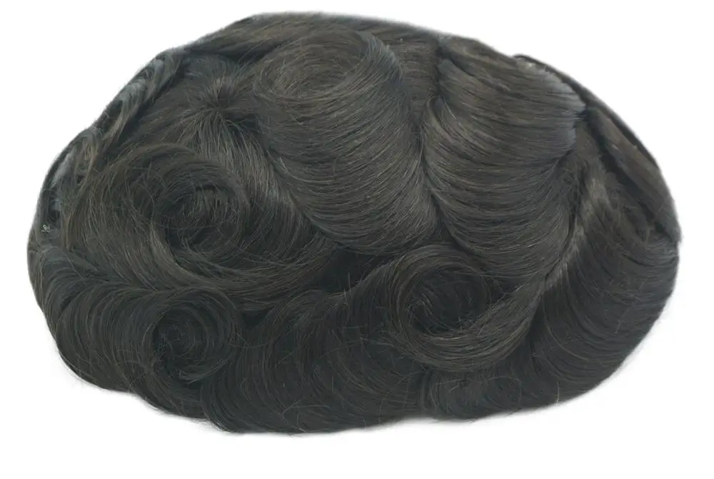 
Top quality super natural hairline mens wigs 