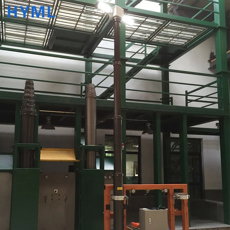 Built-in cable pneumatic telescopic mast lamp pole