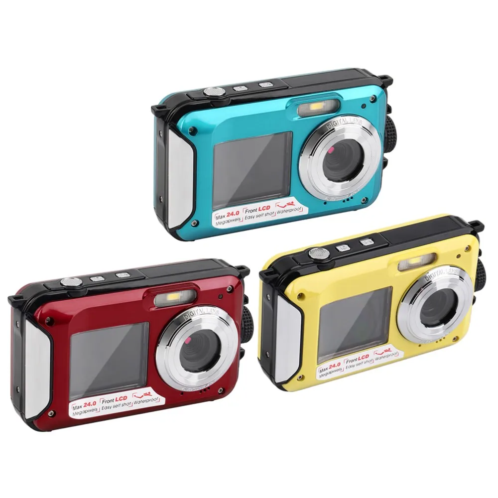 Winait Max 48MP 2.7k Waterproof Digital Video Camera with Dual Display and 16x Digital Zoom