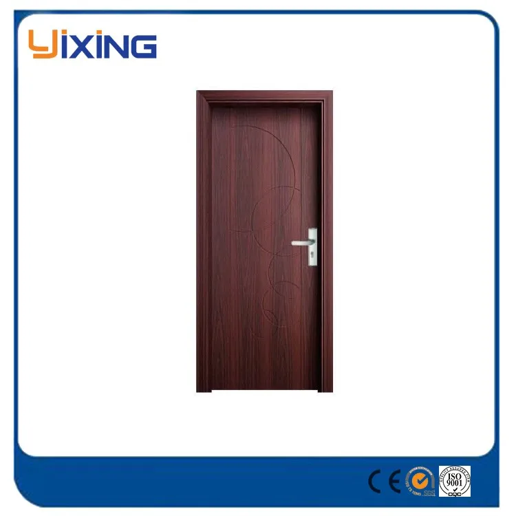 Puertas De Madera Security PVC Door Philippines Wood Entry Doors Interior Swing Security MDF Finished