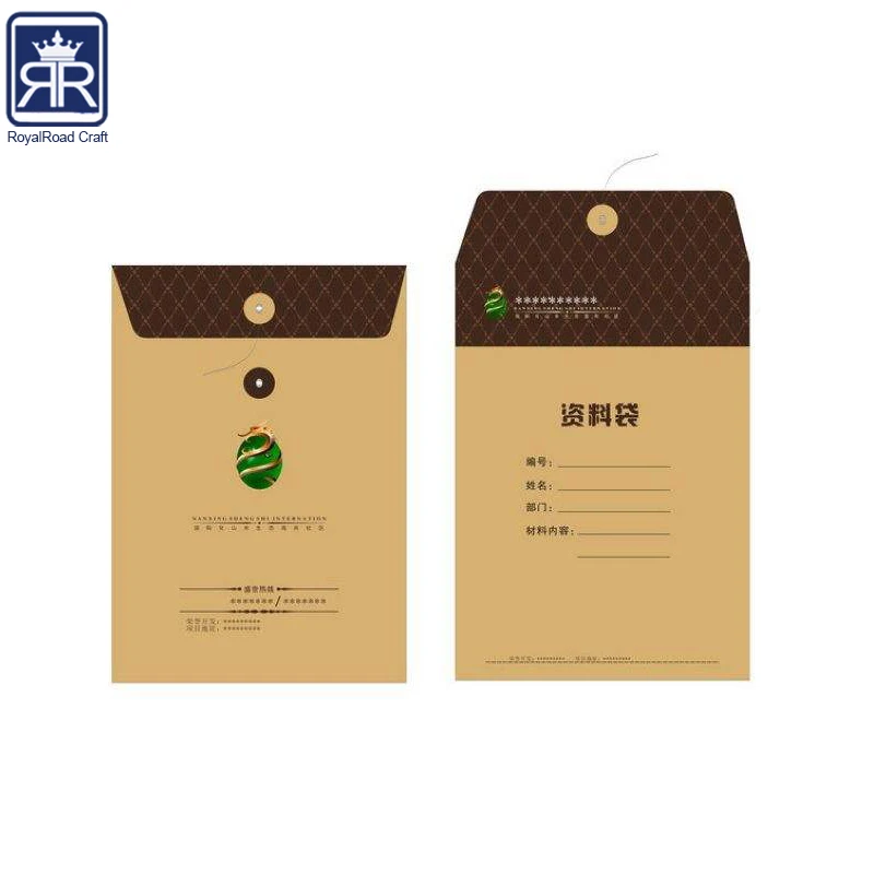 Custom printed customized size paper standard size office supply envelope with printing