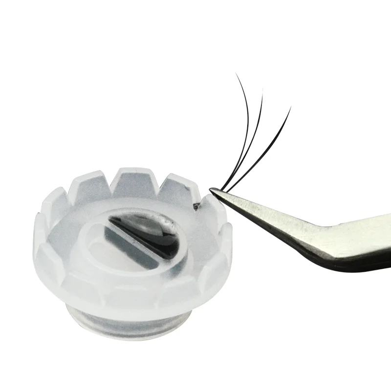 Оптовая продажа, индивидуальный держатель клея для ресниц, быстрое кольцо-чашка с цветами