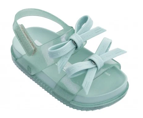 
2019 new design double bow knot thick sole kids girls jelly sandals 