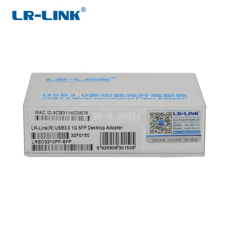 LREC3210PF-SFP Gigabit 1000Base-X Realtek RTL8153 для программирования в производственных условиях с одним портом USB3.0 волокна NIC настольный компьютер сетевые карты