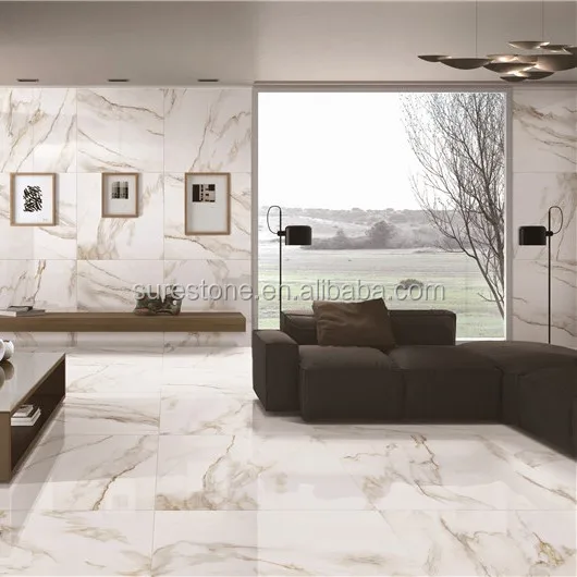 Newest high polished white marble tiles and floor ceramic tile