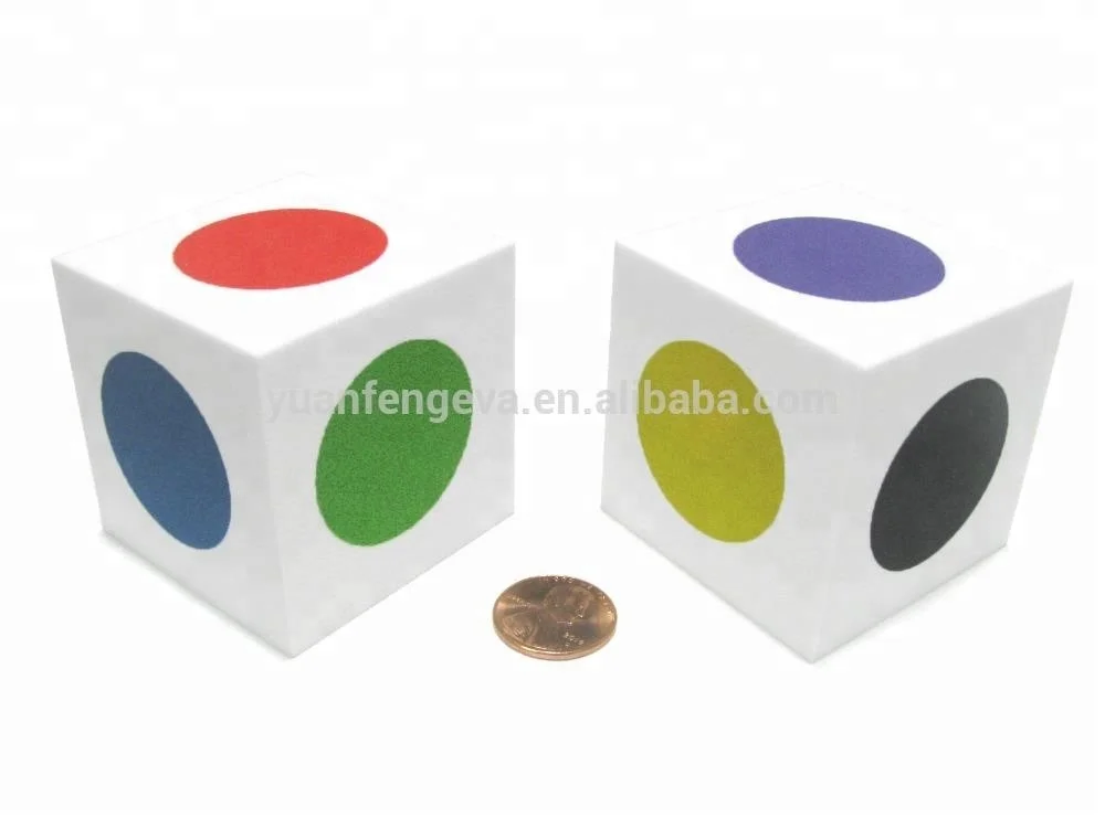 custom printed jumbo foam dice