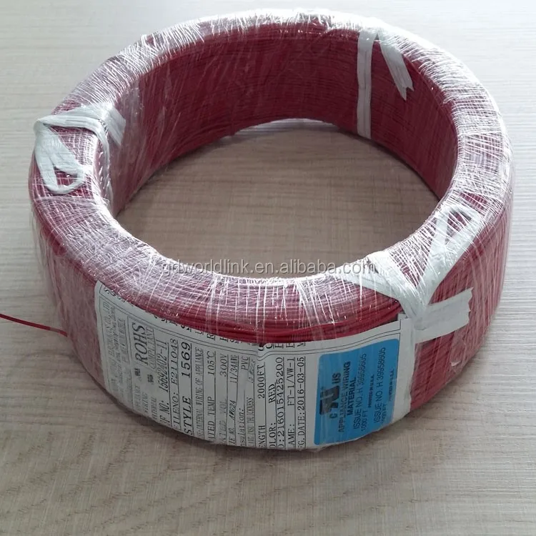 ПВХ проволока AWG20 21/0, 18 мм UL1569 луженая медная проволока