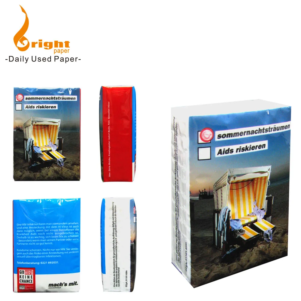 Pocket Tissue Good Water Absorption Tissue Factory Manufacturers Hanky Tissue