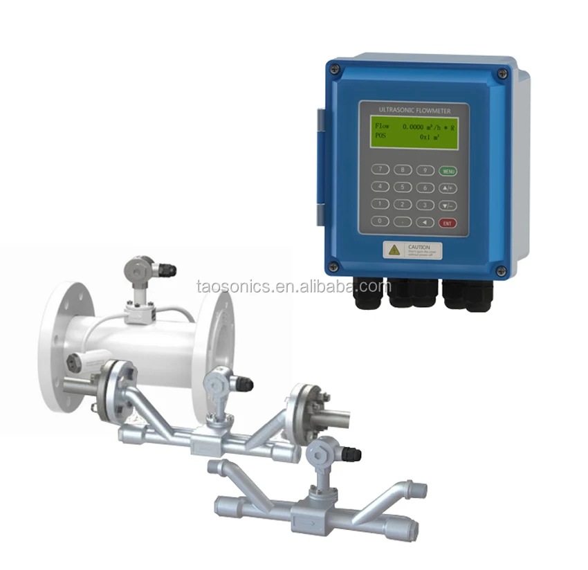 new wall mounted TUF-2000B clamp on low cost inline pipe type water flow meter made in China
