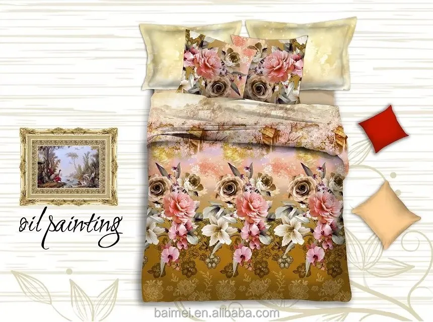 
100% cotton percale printed fitted cot bed sheet 