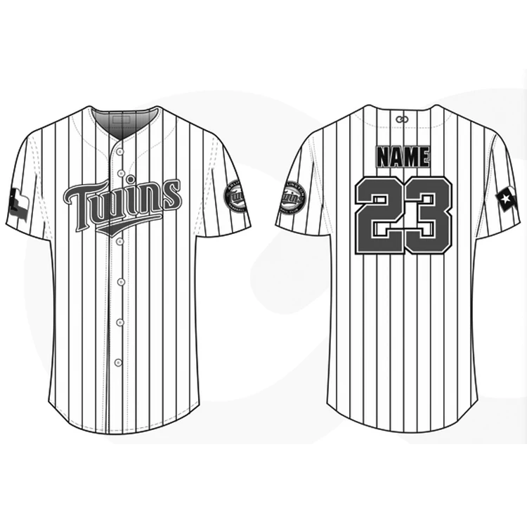100% polyester full dye sublimated custom crew neck baseball jersey