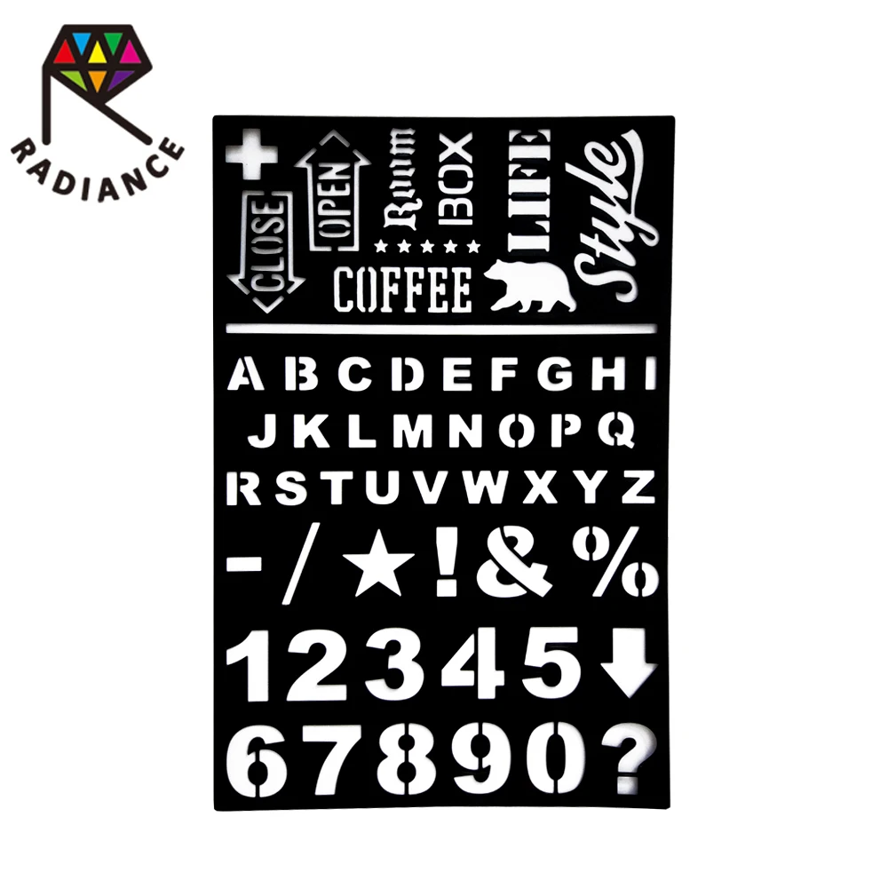 Трафаретный лист 28*18 см для формирования рисунка