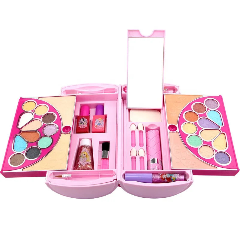 
Disney Princess cute mirror purse cosmetic toys Fashionable Makeup kit cosmetics makeup kit 