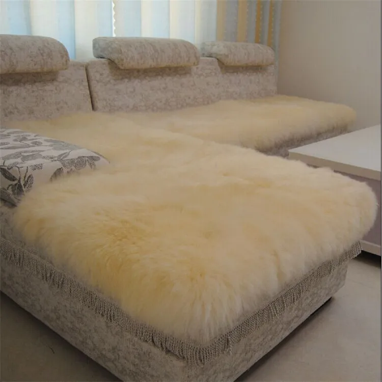 Sheepskin wool carpet mats bedroom living room sofa cushion cushion windows and pad cushions