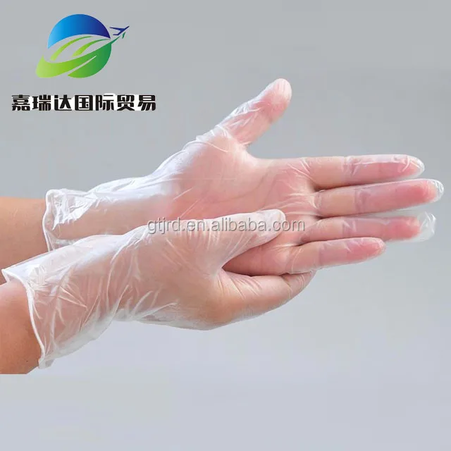 Disposable Oil Resistant PVC Vinyl Gloves Eaxmination gloves food-grade gloves