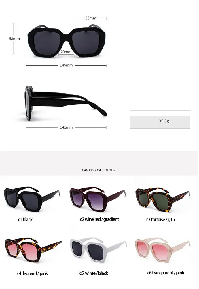 China factory wholesale new plastic big sun glasses unisex custom shades trendy oversized polygon fashion sunglasses women men