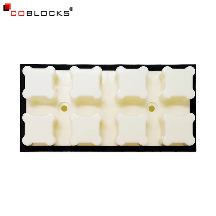 Factory Direct Sale Fireproof & sound proof Partition Plastic Stacking Block Building Retaining brick Wall Solid Plastic Blocks