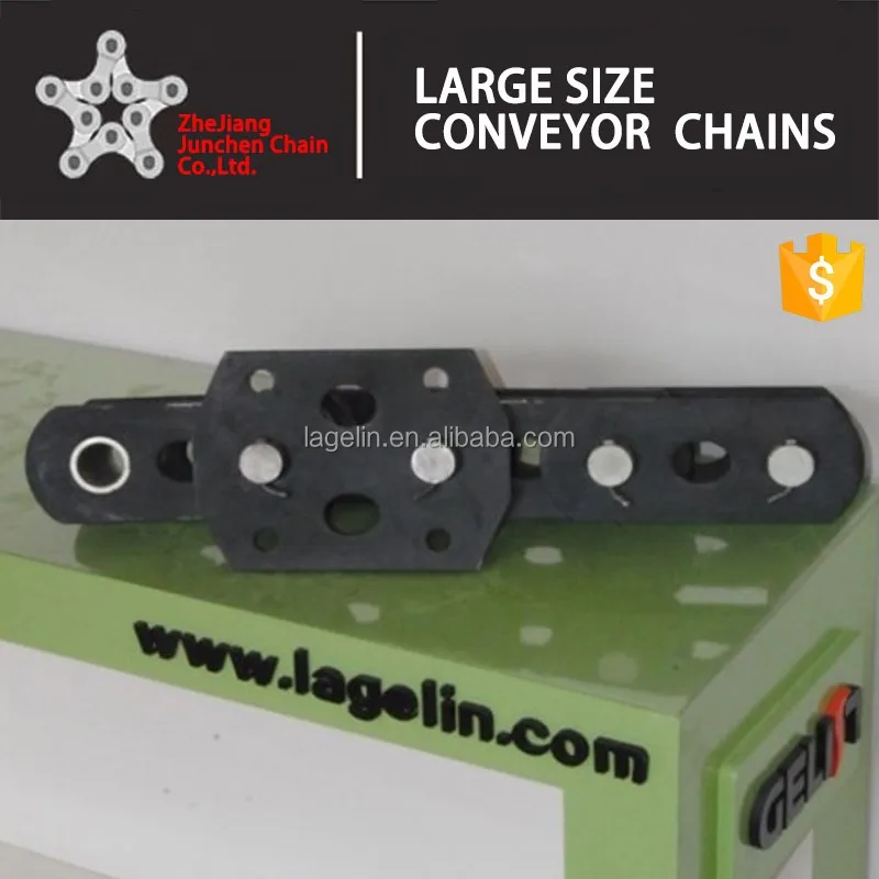 
NSE series Large Size cement bucket elevator conveyor chain with attachments 