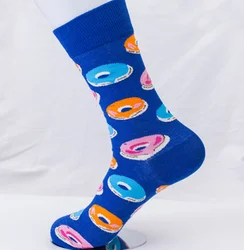 high quality custom oem sock Mens Fun Breakfast Food Taco Donuts Avocado Socks designer socks for men