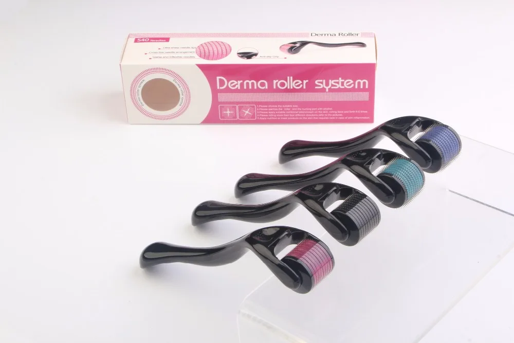 Ролики для мезотерапии Derma 540, ролики для мезотерапии, ролики для мезотерапии с 540 иглами, титановые, Сертифицированные CE ролики для мезотерапии