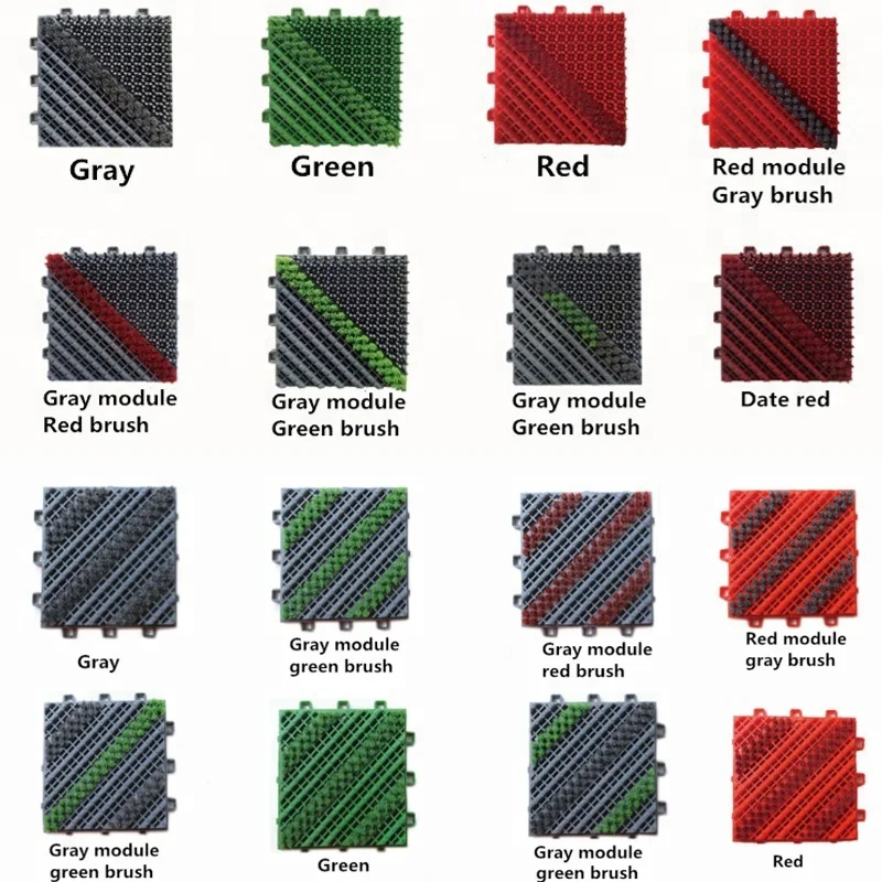 Nylon bristle PVC base Block Dust Entrance Foot Door Floor Mats