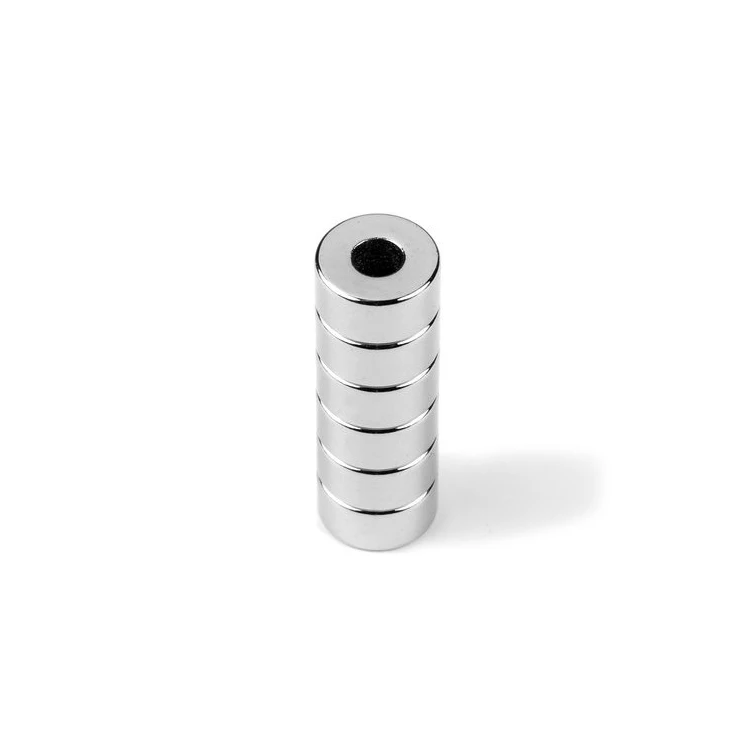 Custom shape diametrically magnetized large small thin disk ring neodymium magnets radial tube magnet
